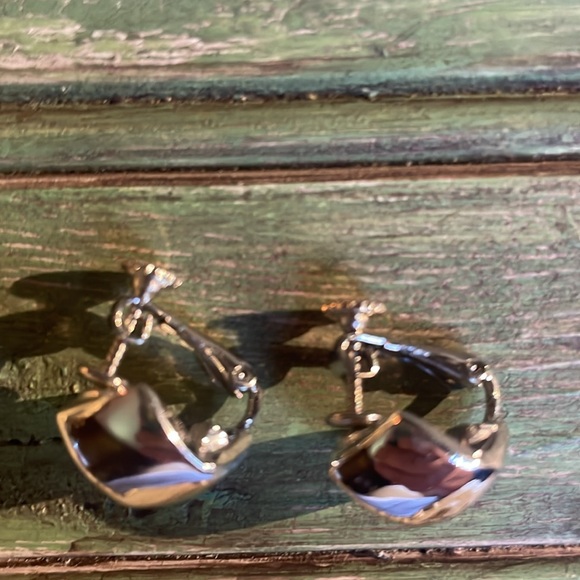 Silver cube screw backs - Picture 2 of 2